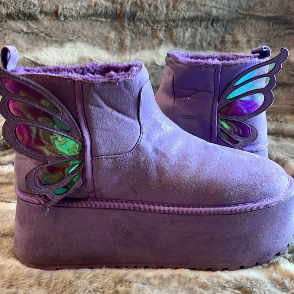 Current mood fairies flight Platform Ankle Boots - Picture 3 of 10